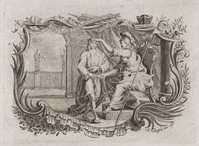 KG 12775
<br/>
Jongeling (Ijver) gekroond door Minerva (Wijsheid).
<br/>
<em>Delfos, Abraham (1731-1820)</em>